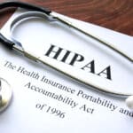 Health Insurance Portability and accountability act HIPAA and stethoscope.